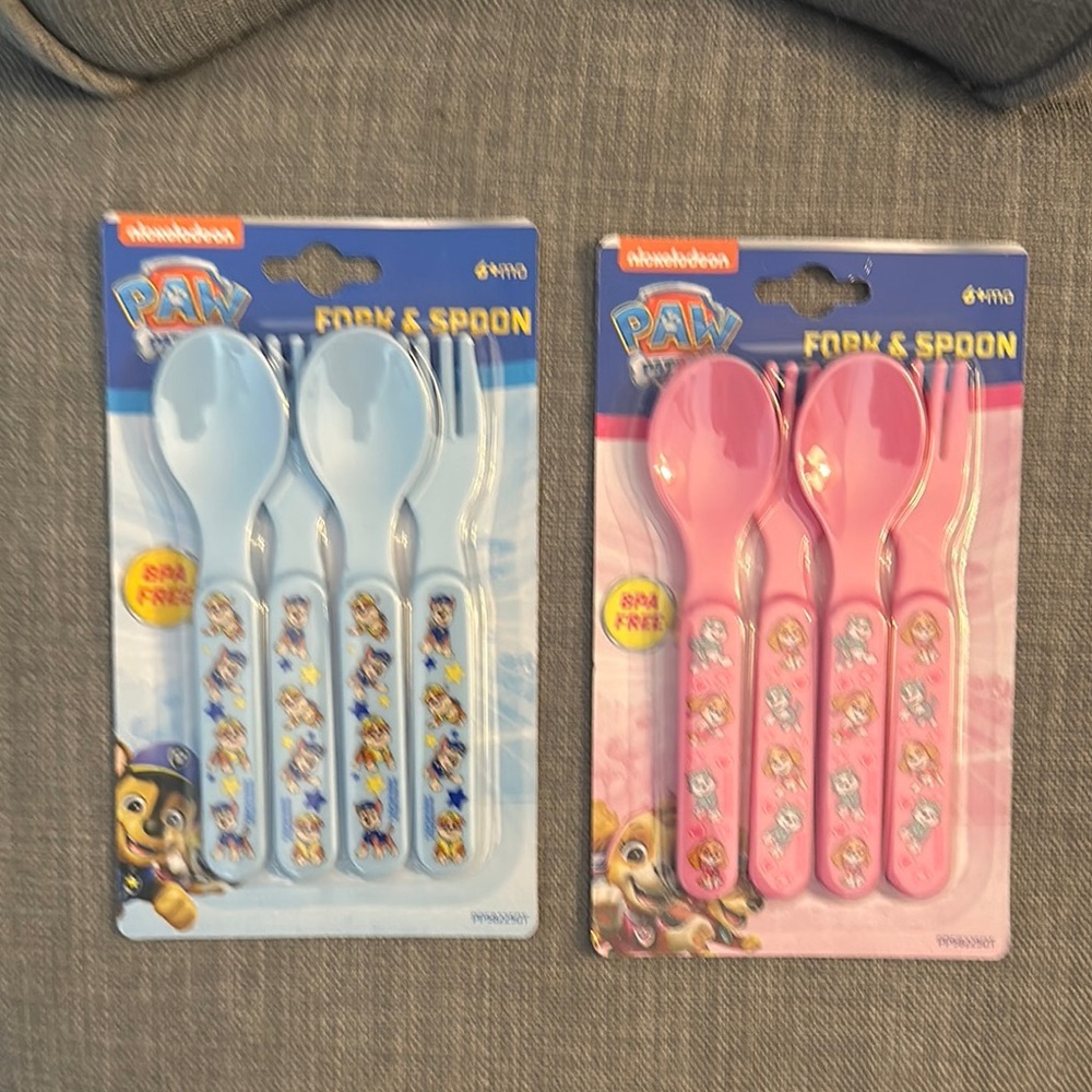 Nickelodeon PAW Patrol Utensil Set - Blue and Pink